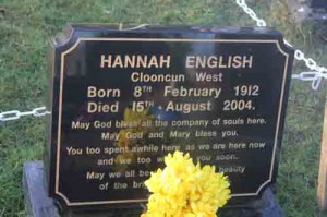 English Hannah Clooncun West